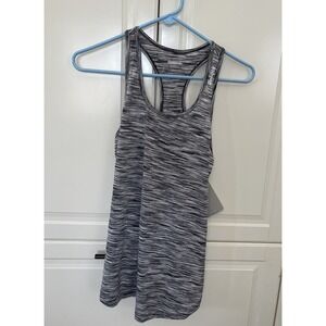 Reebok Grey Striped Racerback Activewear Tank Top Women's Size X Small